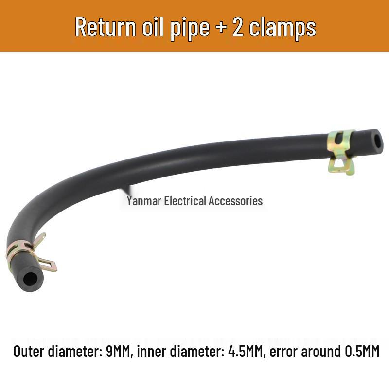 Oil-Resistant Rubber Hose & Clamp Set for Diesel/Gasoline Engines (5/7/9/13mm)