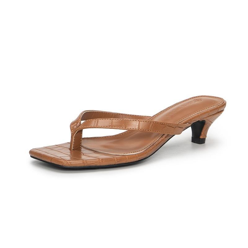 Scarpe da Donna con Tallone Imbottito - Nuovo Stile, Punta Sottile, Ciabatte Casual da Spiaggia