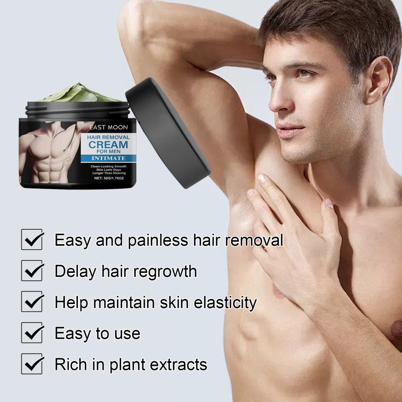 East Moon Men S Soothing Hair Removal Cream Mild Painless Full Body Hair Remover Nourish Soothe Skin Care one size
