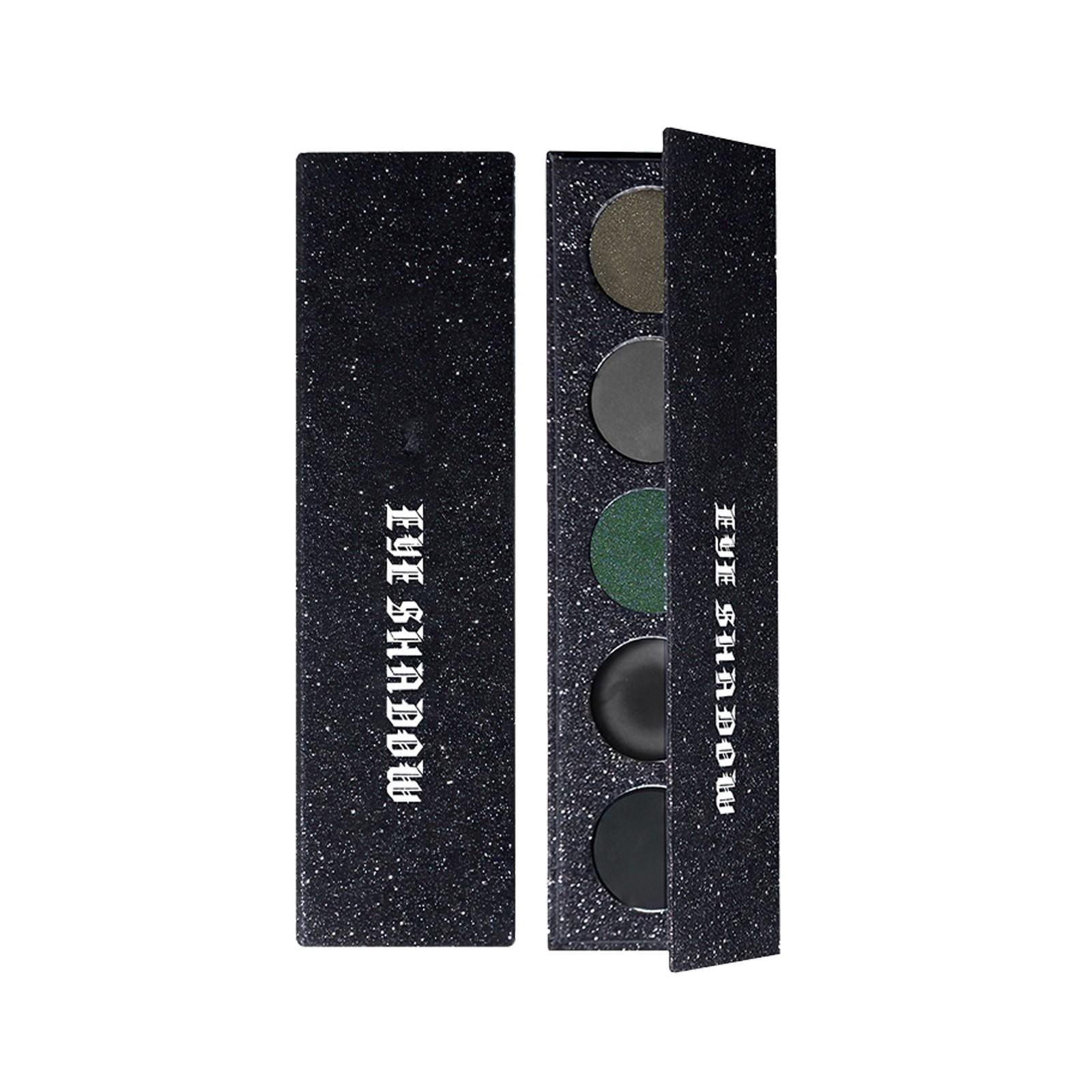 

5-цветные черные тени для век для креативных театральных образов на Хэллоуин One Size