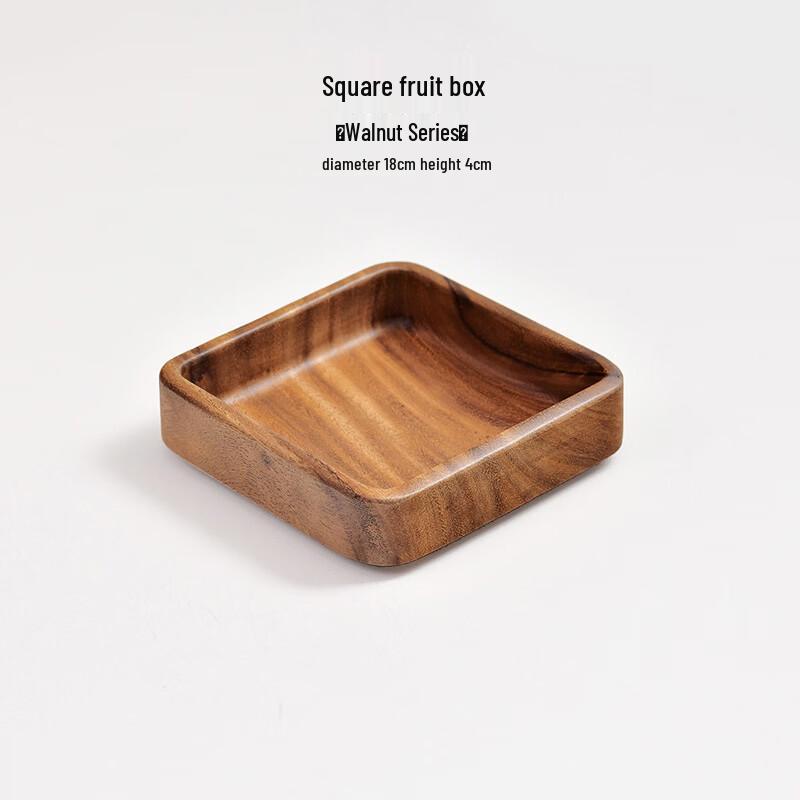 Minimalist Irregular Walnut Wood Serving Tray