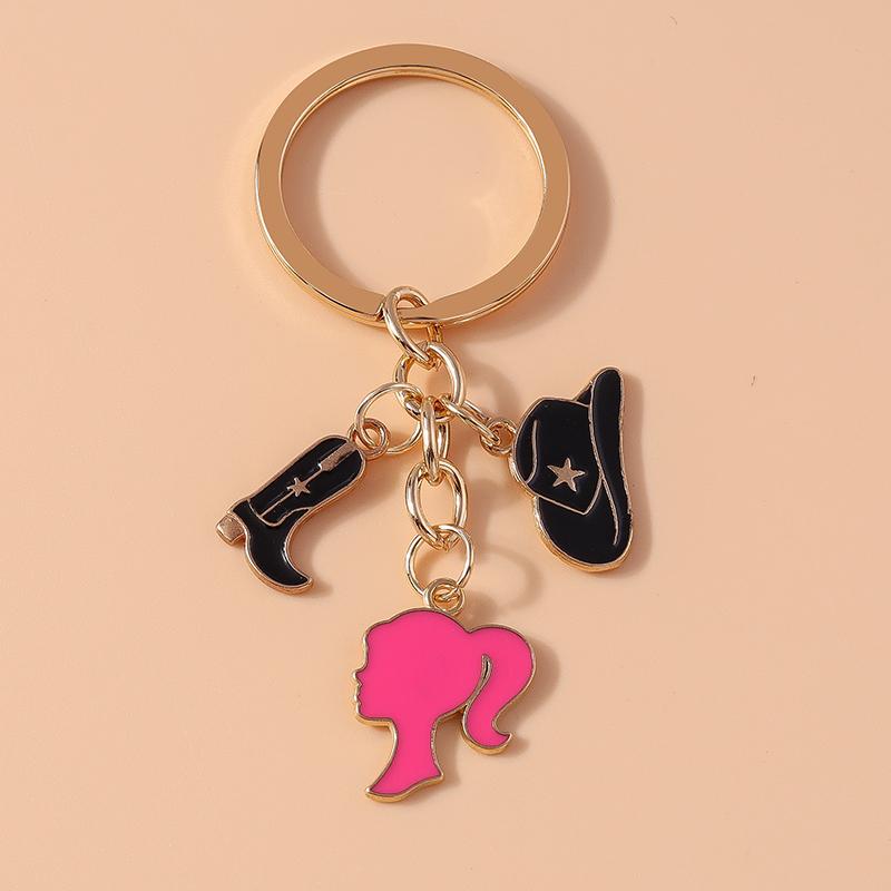 

Cute Enamel Little Girl Keychain Princess Dress Key Ring Pendant for Women Girls Handbag Decor Jewelry Gifts