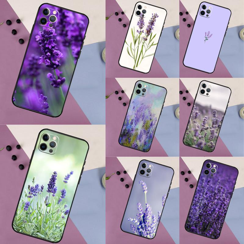 Lavender Purple Flower Case For Oppo A77 A57 A17 A60 A80 A40 A74 A54 A94 A78 A98 A18 A38 A58 A96 A76 A16 A15 A5 Pro
