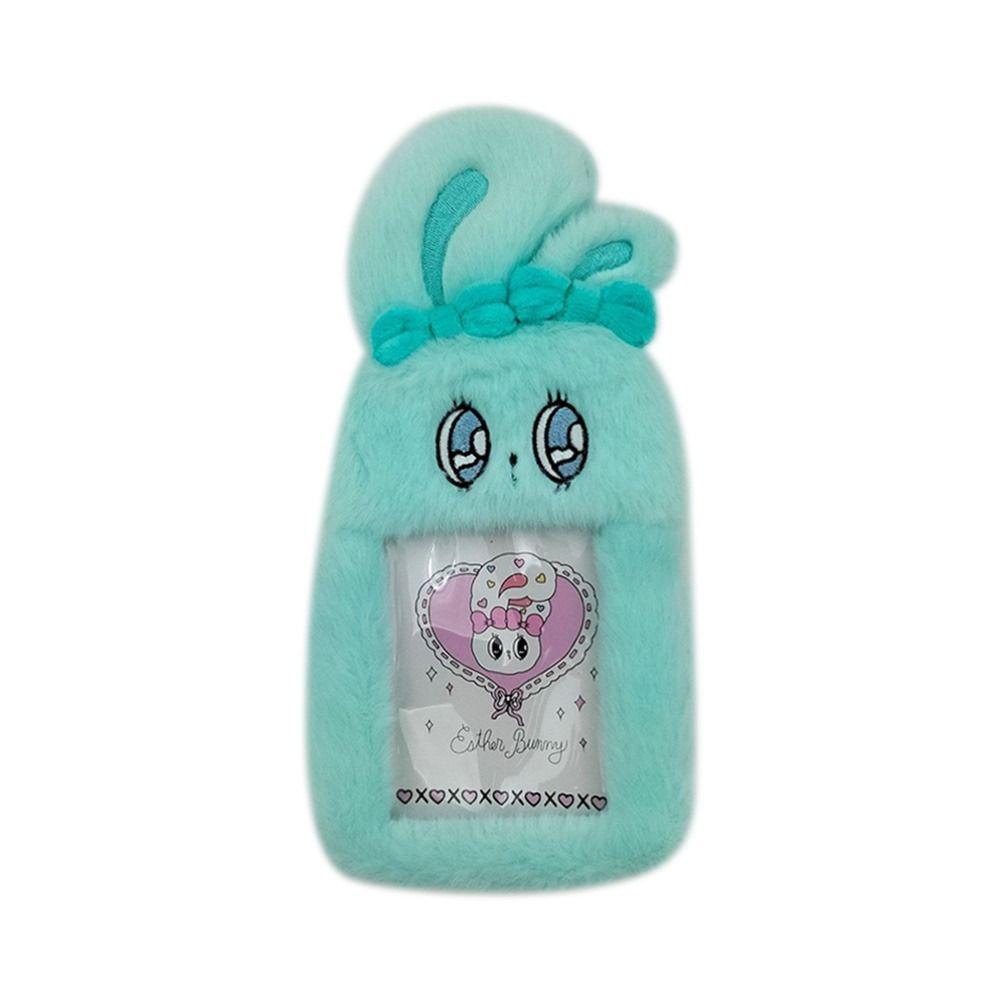 Credit ID Bus Card Case Plush Card Holder Key Ring Photo Album Card Cover Fashion ID Badge Holder