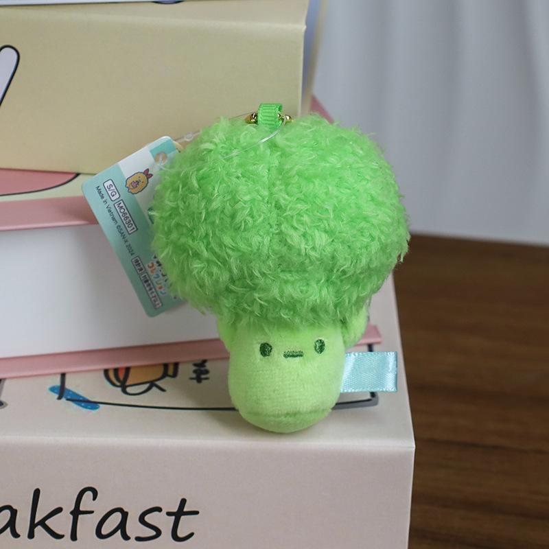 Cute Fried Shrimp Plush Keychain Cartoon Doll Bag Charm Girly Pendant Toy