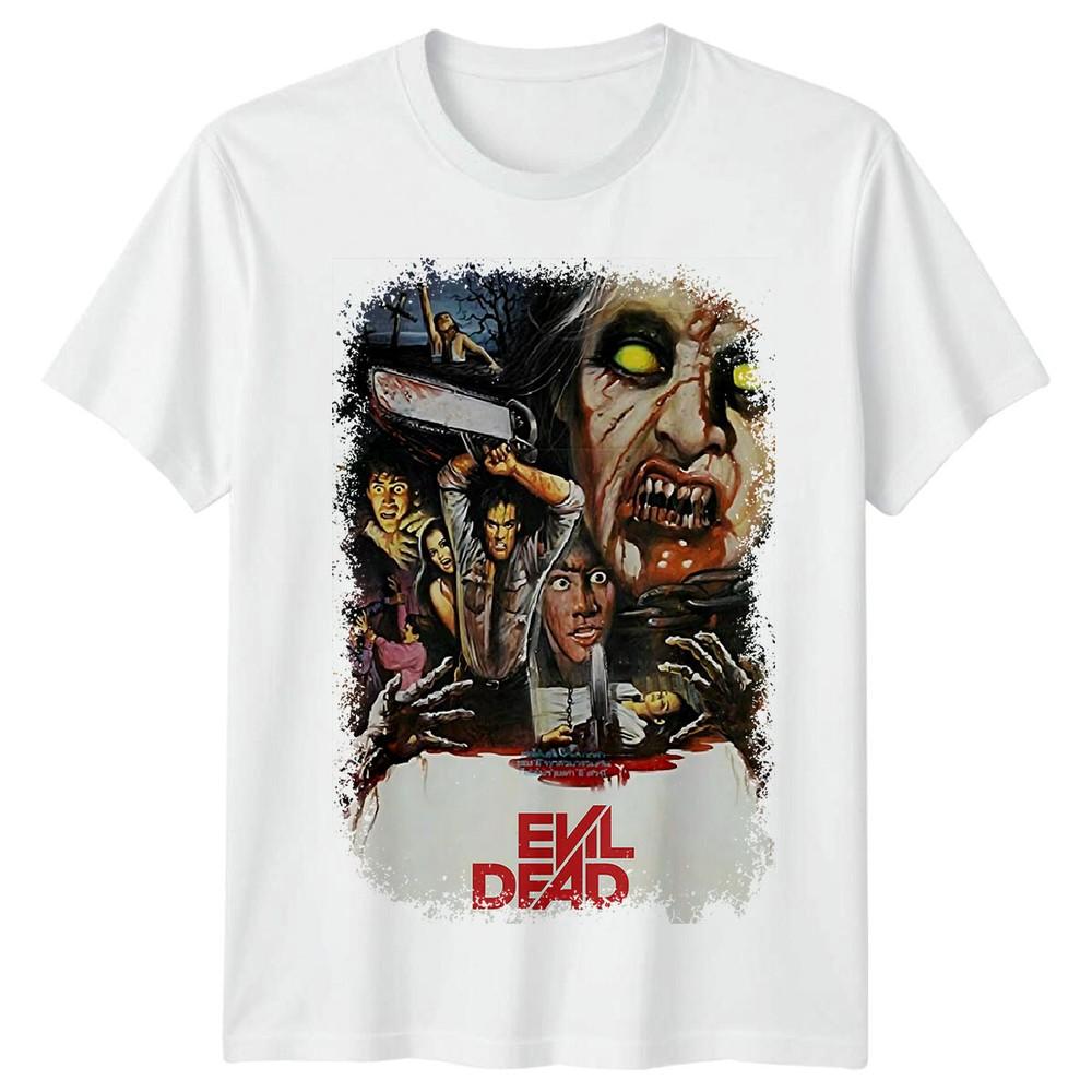 The Evil Dead 1981 Movie Poster Inspired Tshirt Retro Horror Scary Tee Unisex