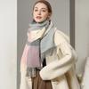 Liangsu Women's Autumn/Winter Plaid Wool Scarf
