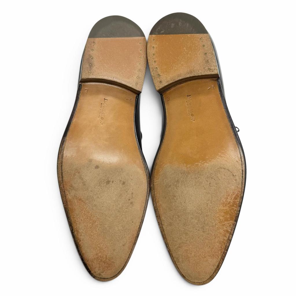 Excellent J.M WESTON Leather shoes 402 Floraline J0 Last whole cut black leather Used