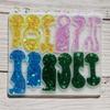 Reusable Silicone Trolley Tokens Mould Flexible Resin Keychain Crafting Tool for Homemade Decoration Projects Supplies