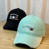 Japanese-style Cute Animal Embroidered Baseball Cap for Women, Makes the Face Look Smaller, Versatile Hat, Enlarged and Deepened for Larger Head