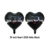 2026 Heart-Shaped Balloons: Happy New Year Decorations for Store Windows or Events