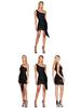 Women's One-Shoulder Sequin Bodycon Dress - Sweet and Spicy Style