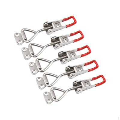 5 Pieces Push Pull Action Toggle Latch Clamp Steel Anti Slip Portable Reliable Durable Quick Release