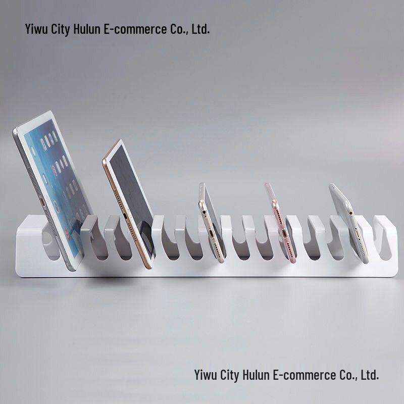 Transparent Acrylic Multi-Port Mobile Phone Charging Stand & Holder