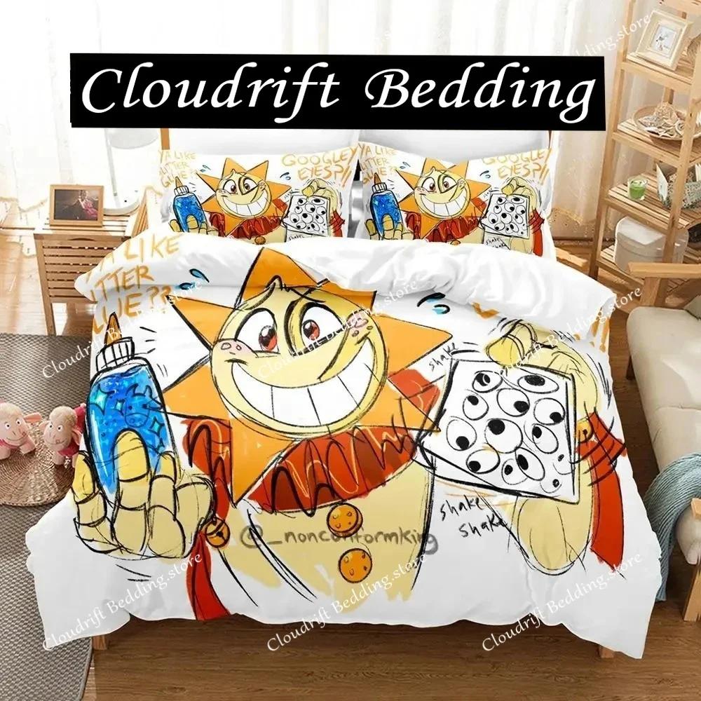 Sundrop FNAF Bedding Set Single Twin Full Queen King Size Bed Set Aldult Boy Bedroom Duvetcover Sets 3D Print Game Bed Sheet Set