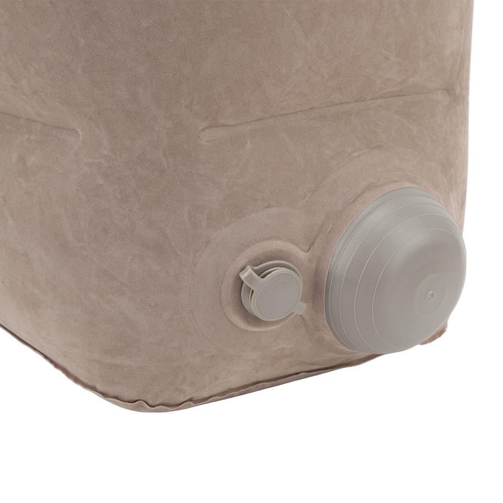 PVC Flocking Foot Rest Pillow Two Layer Reducing Fatigue Pillow Inflatable Foot Pillow  Office Use