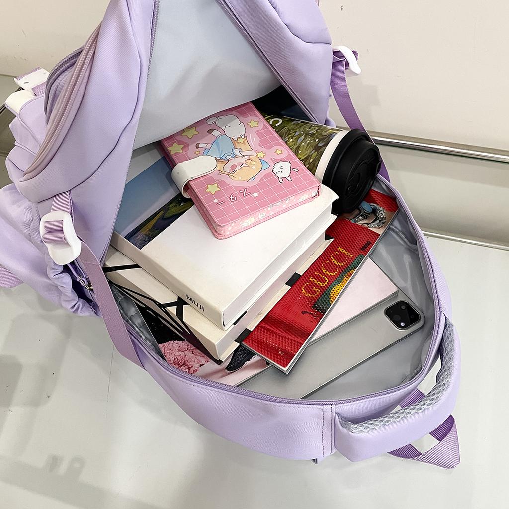 Schultasche weiblich neu College-Stil frisch und süß Bonbonfarbe Rucksack Mittelstufenschüler leichter Rucksack mit großer Kapazität