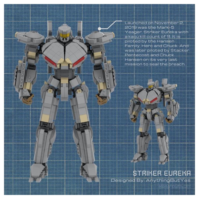 Striker Eureka Creative Mecha Building Blocks Assembly Model