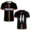 Palestina Fotball T-skjorter Menn Sommer Kort Ermet Palestinsk Flagg 3D-trykte T-skjorter Sport Fritid Dame Herre Topper Klær