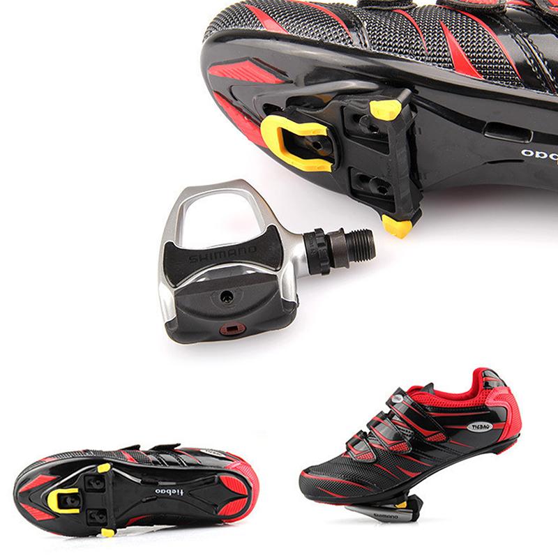 

Road Bike Pedal Cleat Spd Sl Bicycle Pedals Plate Clip Self-Locking Plate Float Pedal Cleats Cycling Shoes Bicycle Accessories красный