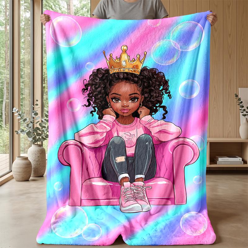 Royal Bubble Fantasy Theme blanket Lightweight Warm Flannel Blanket Decorative Throw Blanket for Home Decoration