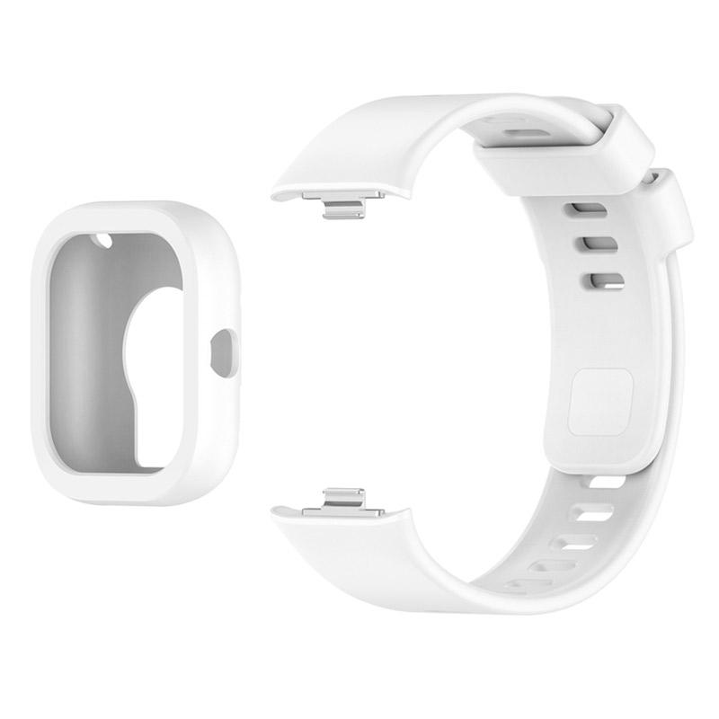 Silikonreim til Redmi Watch 4 Reim med mykt dekselbeskyttelse Erstatningsarmbåndstilbehør Redmi Watch 4 Sportsarmbånd