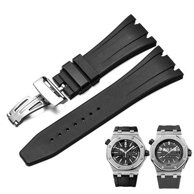 Silicone Rubber Watch Strap Watchband For AP 15400 15202 15500 15703 26470SO Royal Oak Offshore Men Sports Watch Bracelet 28mm