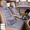 Plush Faux Rabbit Fur Car Seat Cushion: Luxurious Lumbar Support for Autumn and Winter Comfort