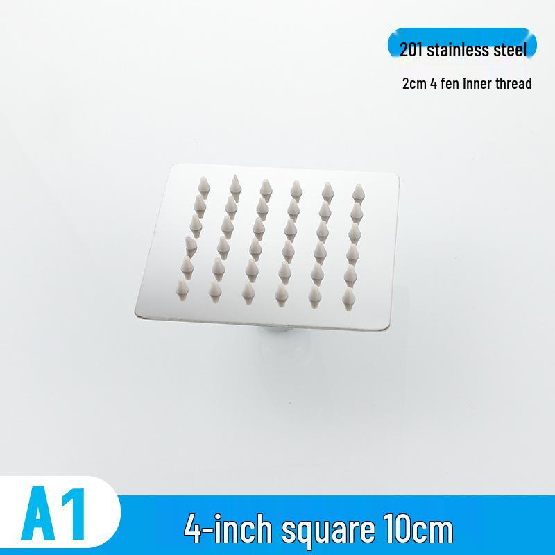 

Stainless Steel Pressurized Large Flower Shower Head - Square/Round, 4/6/8/10/12 Inch 12-inch Circular