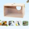 Acrylique/Bois Maison en Bois pour Perroquet Boîte de Nidification pour Perruche Calopsitte Poulet