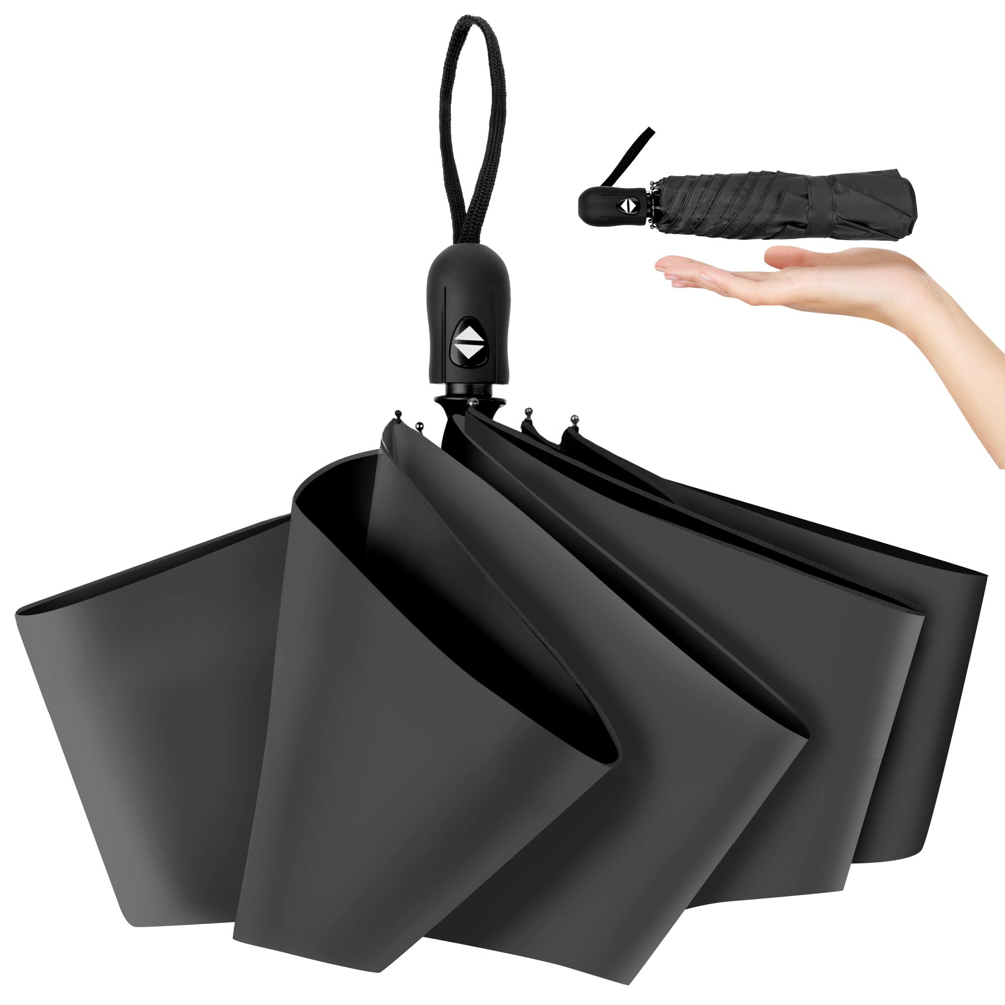 

зонт от солнца с полной защитой от УФ-лучей и тепла, автоматическое открытие и компактное складывание, ветрозащитный и подходящий как для солнечной, так и для дождливой погоды, прочный стекловолокно