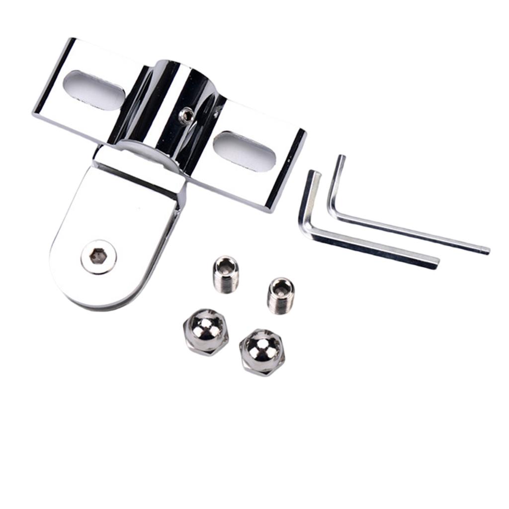 Thickened Stainless Steel/Alloy Shower Door Hinges with 90 Degree Rotation for 8 12mm Glass Door Daily Casual Use