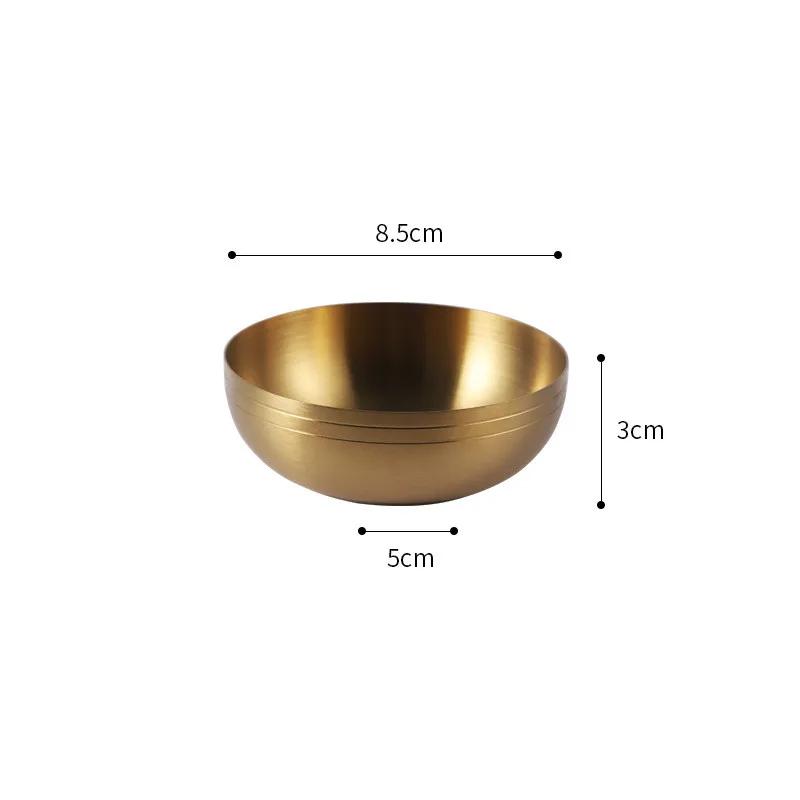 304 Edelstahl Ramen Reis Schüssel Küche Obst Salat Schalen Koreanische Metall Pickle Sauce Gericht Lebensmittel Container Haushalt Geschirr