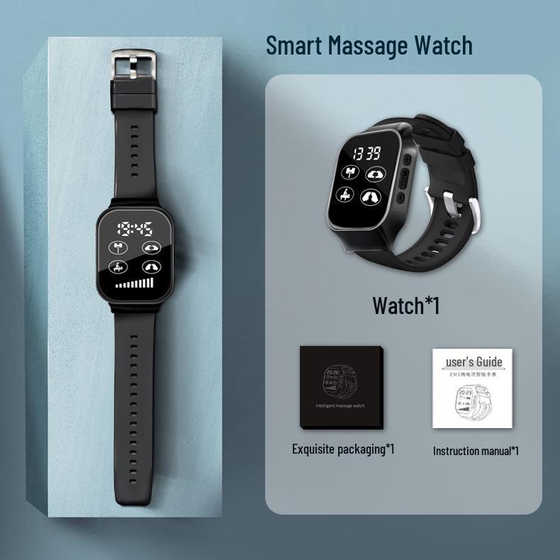Life Waterproof EMS Microcurrent Pulse Massage Smartwatch