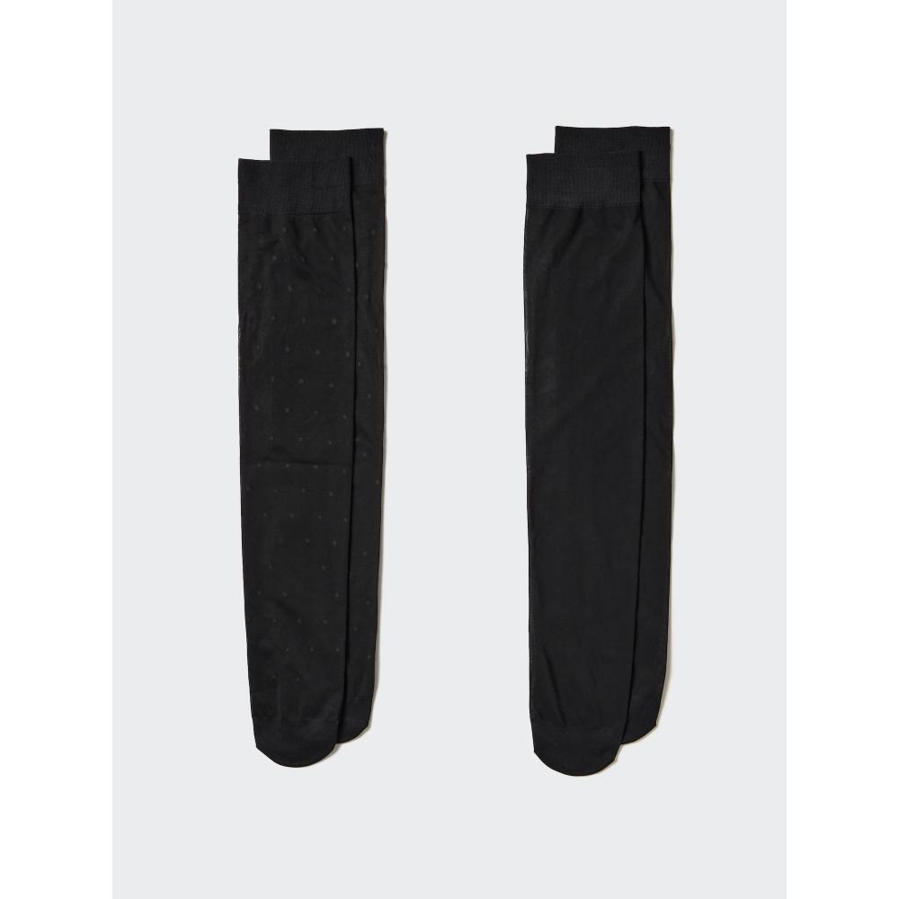

Uniqlo 2p Socks High Sheer 09 BLACK/WOMEN FREE