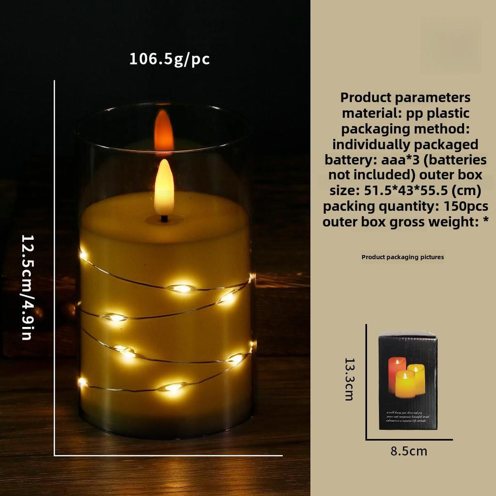 "LED Remote Control Candle Lights for Weddings, Birthdays, Parties & Concerts - Electronic ABS Simulation String Light Decoration"