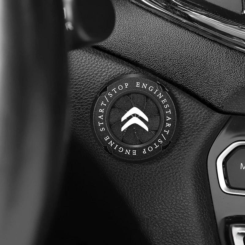 

Car Interior Modification One-button Start Button Ignition Switch Rotating Protective Cover for Citroen C3 C4 C3-XR C5 Picasso чорний