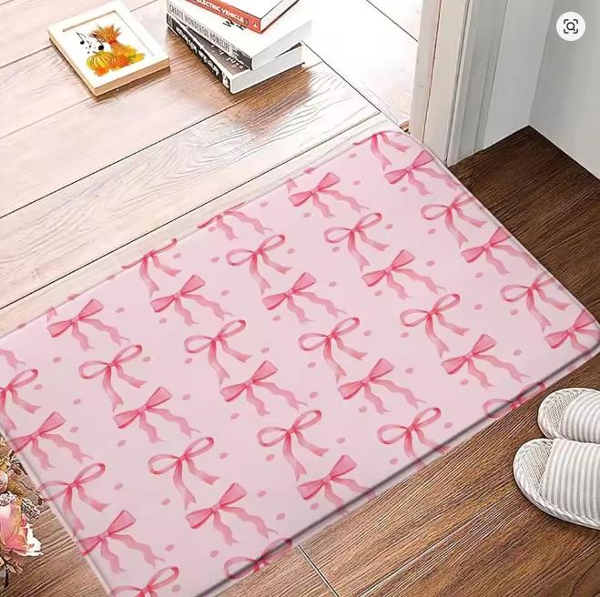

Butterfly Knot Entrance Mat Simple and Cute Carpet Living Room Bedroom Kitchen Anti Slip Rug Women s Room Decoration 40X60CM