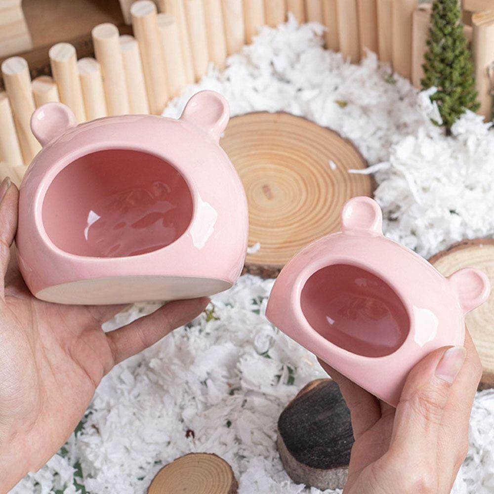 Creative Hamster Ceramic Nest Ceramics Hut Ceramics Hamster House Hamster Bed Cage Accessory