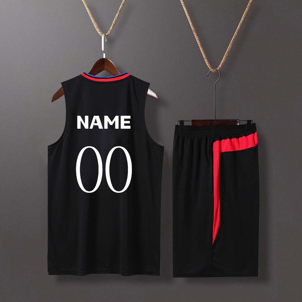 Basketball Name/NummerBenutzerdefinierte Kleidung Kinder Basketballanzug Klassische Oberteile + Hosen Basketballtrikots Anzug Set