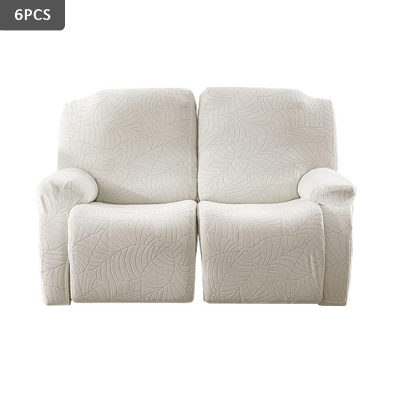4/6/8Pcs/Set Stretch Jacquard Sofa Cover Splash-Proof Recliner Slipcover With Elastic Bottom And Side Pocket Furniture Protector