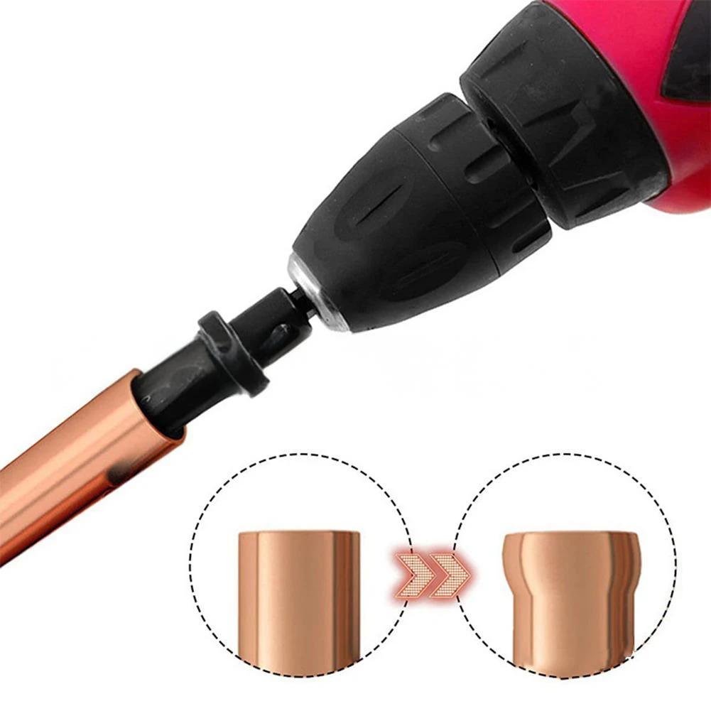 2pcs Copper Pipe Swaging Tools for AC Systems with Graduated Steps Covering 6 10 13 16 19 mm and 1/4 3/8 1/2 5/8 3/4 Inch Sizes