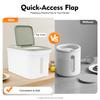 10kg Rice Bucket, Large Capacity Food Storage Container, Flour Canister, Airtight Container with Rice Measuring Cup