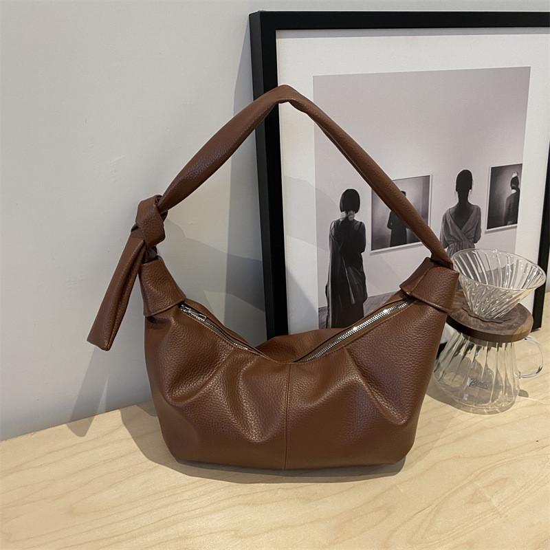 Dumpling Minimalist Modern Bag In Black White And Brown Perfect For Outfits Casual