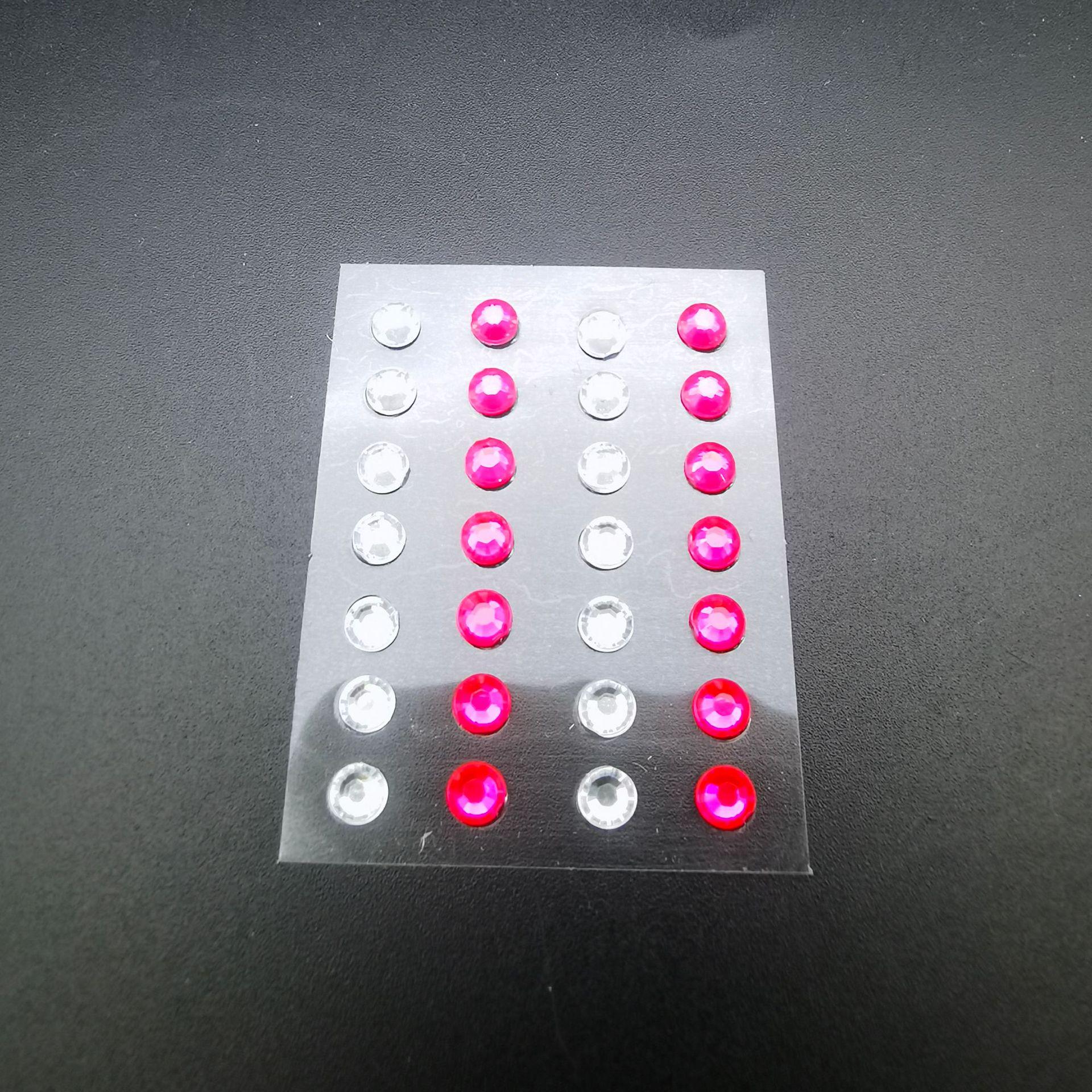 Детские наклейки для макияжа лица и глаз на свадьбу с жемчугом и лазерными стразами