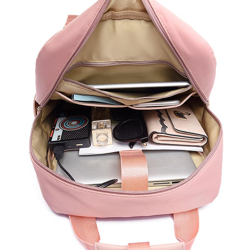 Women Men Commuting Backpack USB Charging Waterproof Luxury Oxford Students School Books Laptop Bag Girls Cute Travel Backpacks