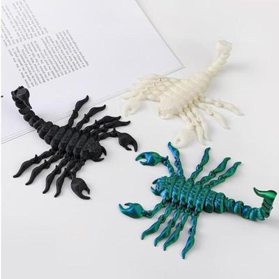 3D Printing Scorpion Simulation Animal Model Toy Joint Movable Scorpion Ornament Children'S Toy Gift Fish Tank Landscaping Craft