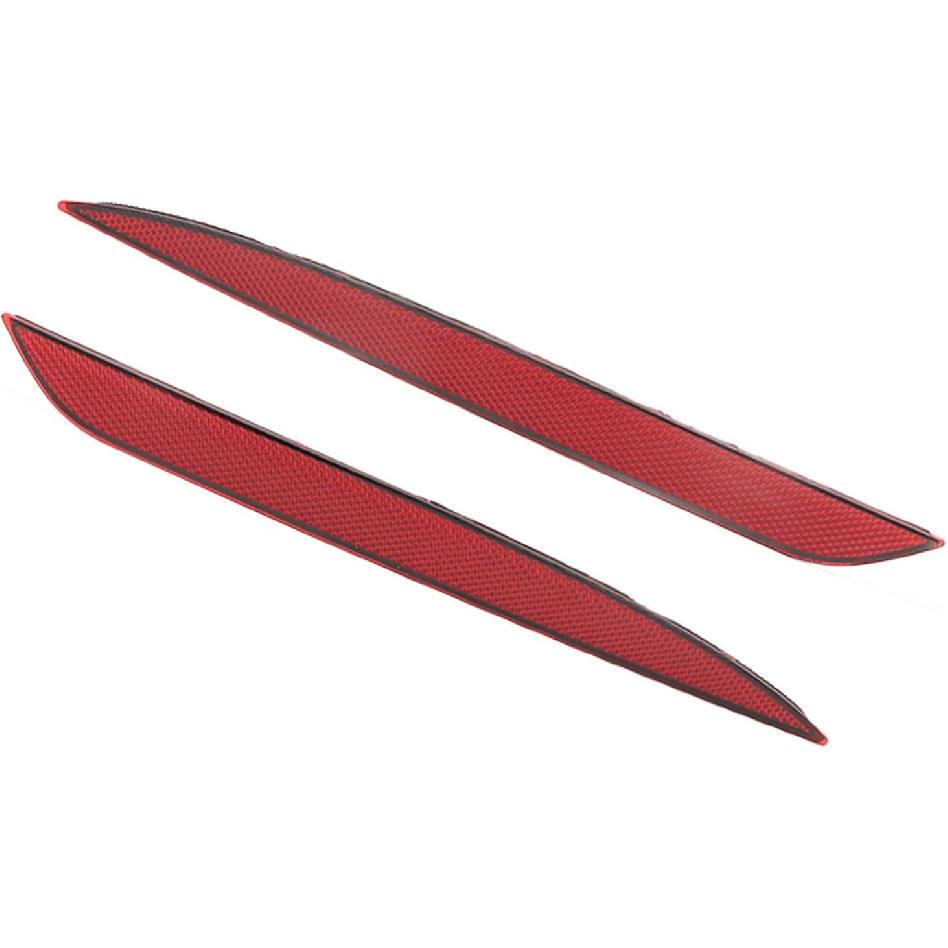 Rear Bumper Reflector Set for Tesla 2020-2023, Left and Right Red Reflector Replacement, ABS and PC Tail Light Reflector Lens, Replaces 1495817-00-C