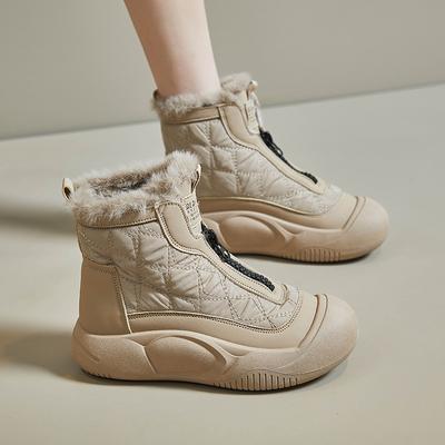 Fashion New Casual Comfortable  Women's Boots Winter Warm Plush 2024 Hot Sale Wear Resistant Non-slip Ladies Snow Boots Botines Mujer