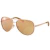 Chelsea Mk 5004 1017r1 Womens Aviator Sunglasses Rose Gold Taupe